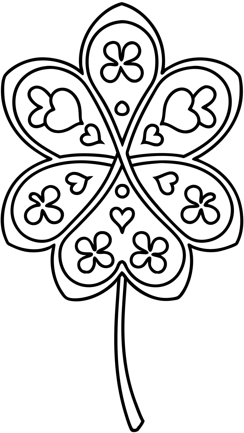 shamrock coloring pages